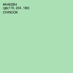 #AAE0B4 - Chinook Color Image
