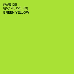 #AAE135 - Green Yellow Color Image