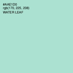 #AAE1D0 - Water Leaf Color Image