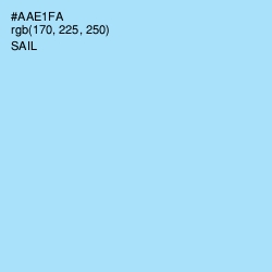 #AAE1FA - Sail Color Image