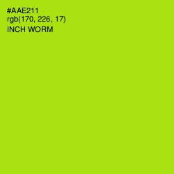 #AAE211 - Inch Worm Color Image