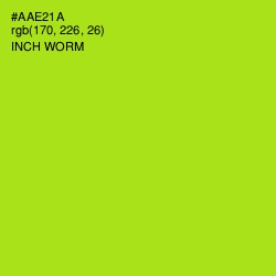 #AAE21A - Inch Worm Color Image