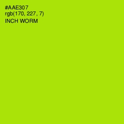 #AAE307 - Inch Worm Color Image