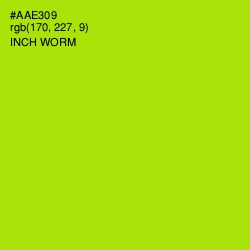 #AAE309 - Inch Worm Color Image