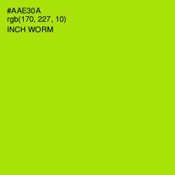 #AAE30A - Inch Worm Color Image