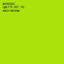 #AAE30C - Inch Worm Color Image