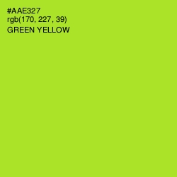 #AAE327 - Green Yellow Color Image