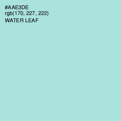 #AAE3DE - Water Leaf Color Image