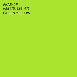 #AAE42F - Green Yellow Color Image
