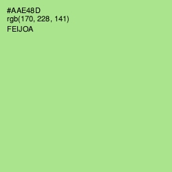 #AAE48D - Feijoa Color Image