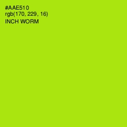 #AAE510 - Inch Worm Color Image