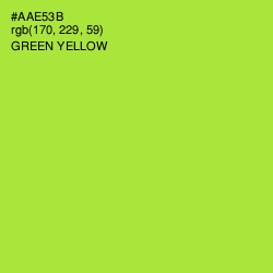 #AAE53B - Green Yellow Color Image