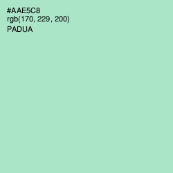 #AAE5C8 - Padua Color Image