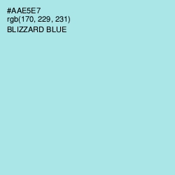 #AAE5E7 - Blizzard Blue Color Image