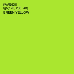 #AAE630 - Green Yellow Color Image