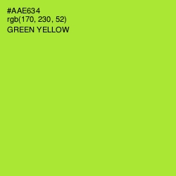 #AAE634 - Green Yellow Color Image