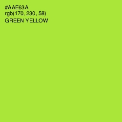 #AAE63A - Green Yellow Color Image