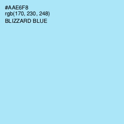 #AAE6F8 - Blizzard Blue Color Image