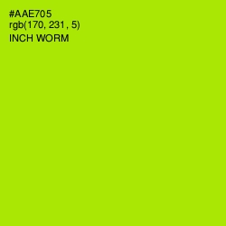 #AAE705 - Inch Worm Color Image
