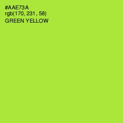 #AAE73A - Green Yellow Color Image