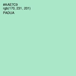 #AAE7C9 - Padua Color Image