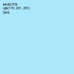 #AAE7FB - Sail Color Image