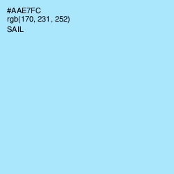 #AAE7FC - Sail Color Image