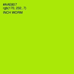 #AAE807 - Inch Worm Color Image