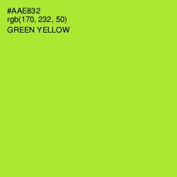 #AAE832 - Green Yellow Color Image