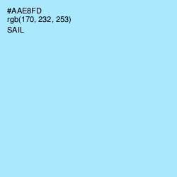 #AAE8FD - Sail Color Image