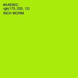 #AAE90C - Inch Worm Color Image