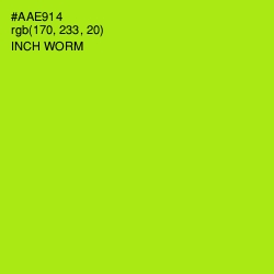 #AAE914 - Inch Worm Color Image