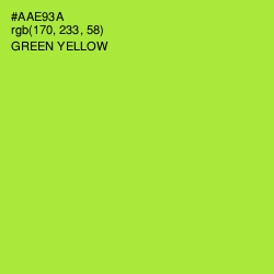 #AAE93A - Green Yellow Color Image