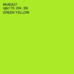 #AAEA27 - Green Yellow Color Image