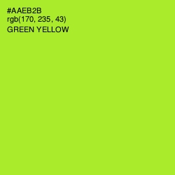 #AAEB2B - Green Yellow Color Image