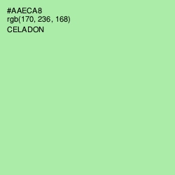 #AAECA8 - Celadon Color Image