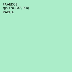 #AAEDC8 - Padua Color Image