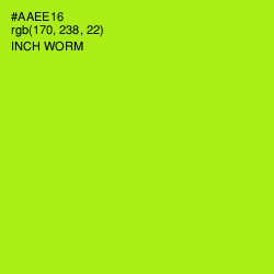 #AAEE16 - Inch Worm Color Image