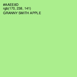 #AAEE8D - Granny Smith Apple Color Image