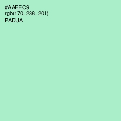 #AAEEC9 - Padua Color Image
