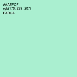 #AAEFCF - Padua Color Image