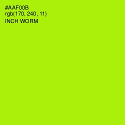 #AAF00B - Inch Worm Color Image