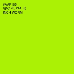 #AAF105 - Inch Worm Color Image