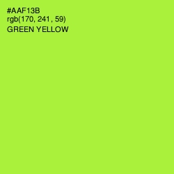 #AAF13B - Green Yellow Color Image