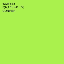 #AAF14D - Conifer Color Image