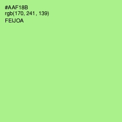 #AAF18B - Feijoa Color Image