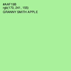 #AAF19B - Granny Smith Apple Color Image