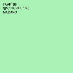 #AAF1B6 - Madang Color Image