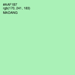 #AAF1B7 - Madang Color Image