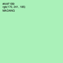 #AAF1B9 - Madang Color Image